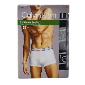 Calvin Klein Trunk Size M Brief 3-pack Bamboo Ultimate Comfort Black & Gray
